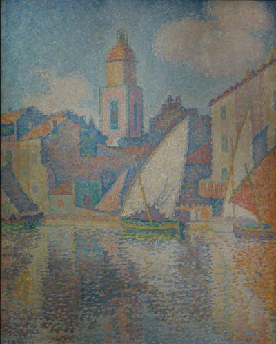 Kirchturm von Saint-Tropez von Paul Signac